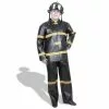 Fireman Pleather Adult Costume