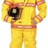 Firefighter Suit With Helmet Adult Costume