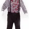 Maniacal Mime Adult Plus Costume