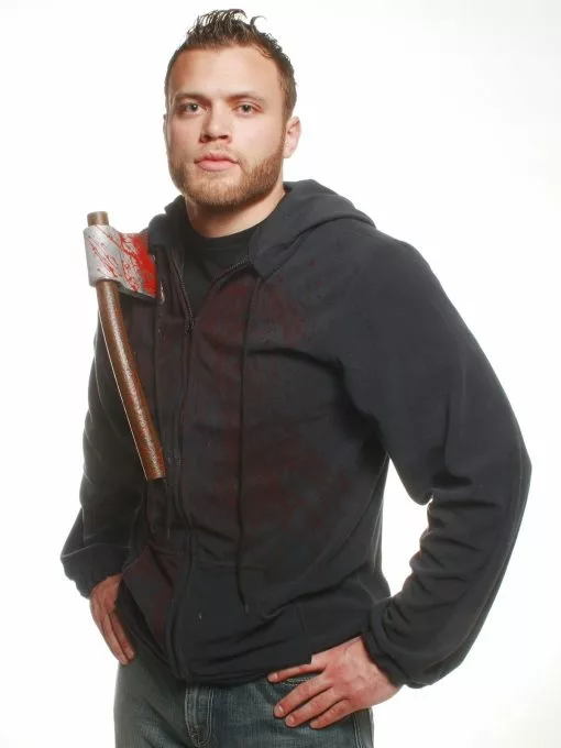 Hoodie With Bloody Axe Adult Costume